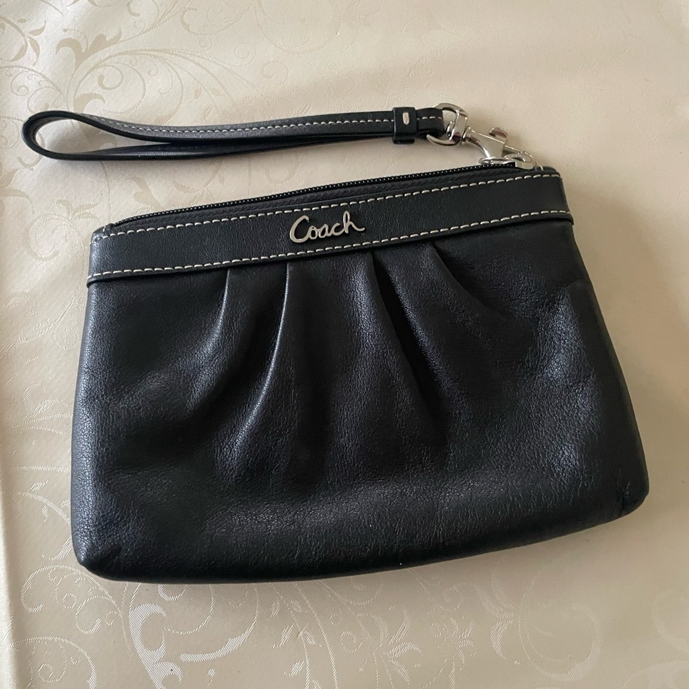 Coach vintage Black Wristlet Bag